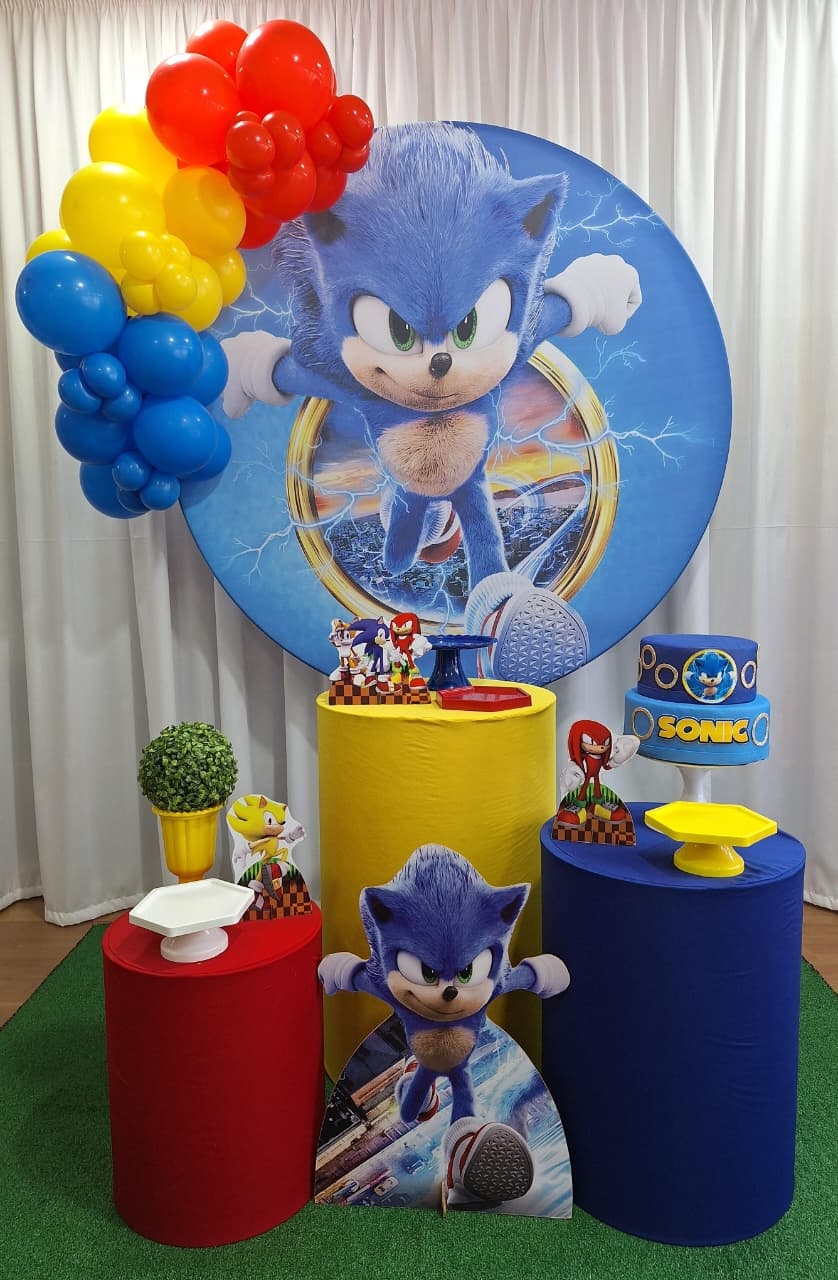 Sonic - Prata 1 - Decorações Ale Ramos