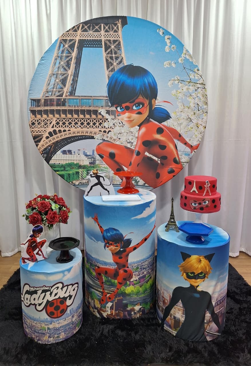 Ladybug - Prata - Decorações Ale Ramos