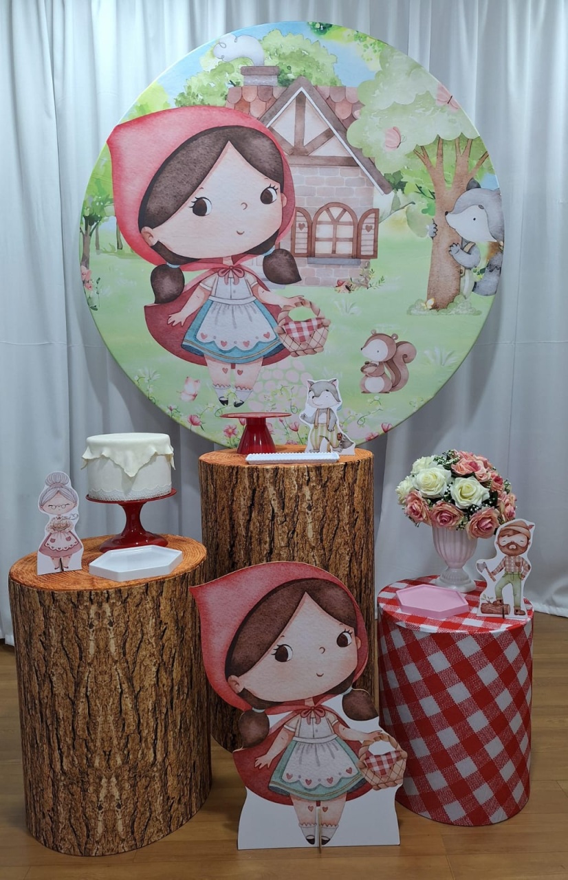 Chapeuzinho Vermelho - Prata - Decorações Ale Ramos