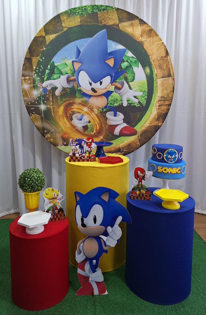 Sonic - Prata 2 - Decorações Ale Ramos