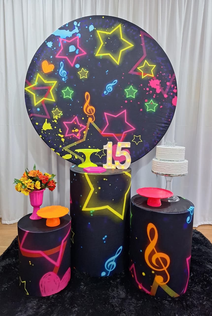 Neon - Prata 4 - Decorações Ale Ramos