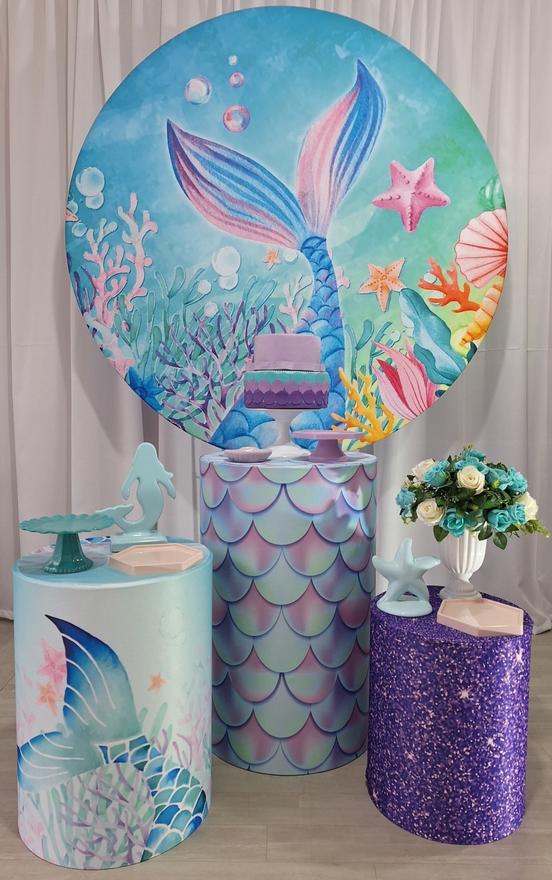Sereia Cauda - Prata - Decorações Ale Ramos