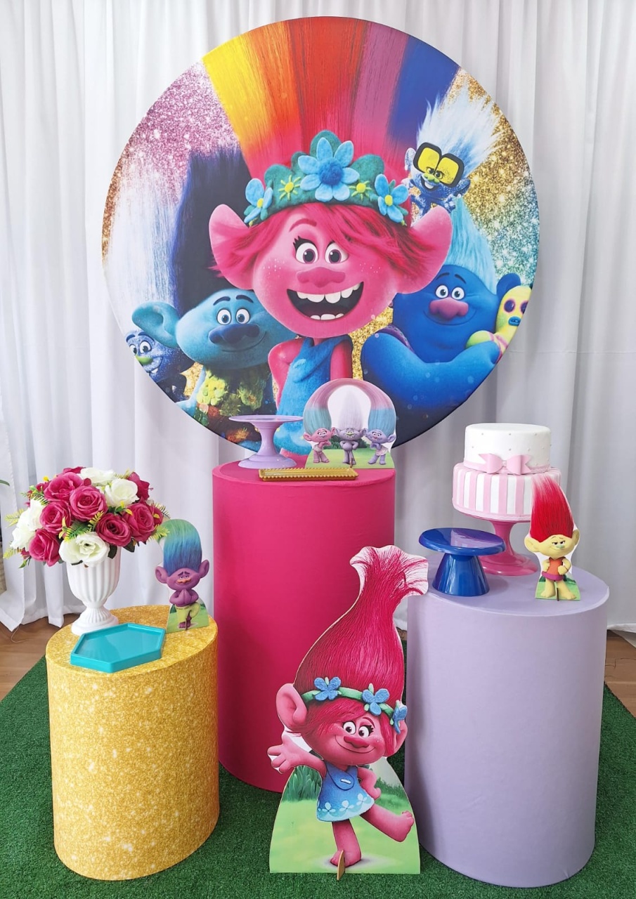 Trolls - Prata - Decorações Ale Ramos