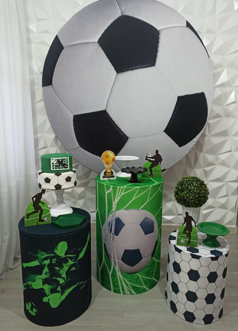 Futebol - Prata - Decorações Ale Ramos