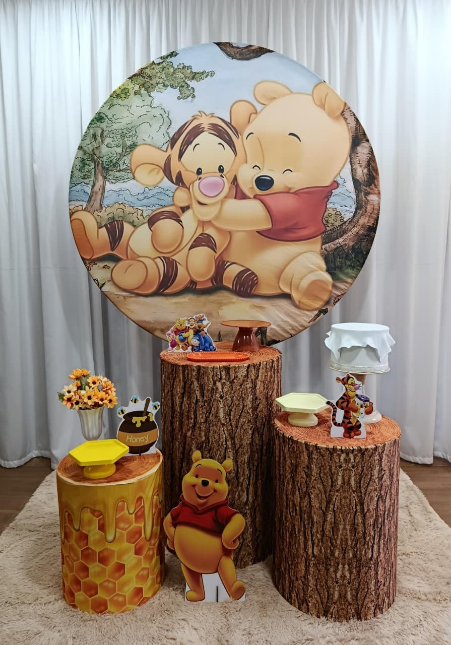 Ursinho Pooh - Prata - Decorações Ale Ramos