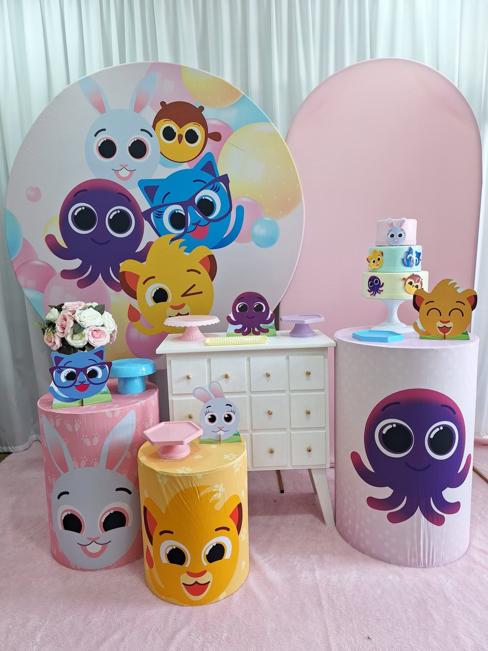 Bolofofos Rosa - Diamante - Decorações Ale Ramos