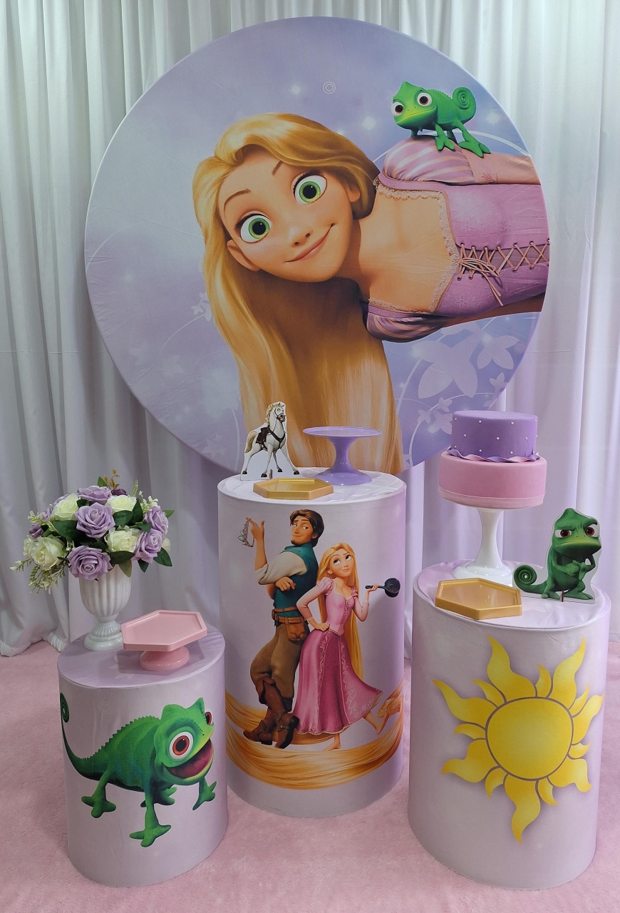 Rapunzel - Prata - Decorações Ale Ramos