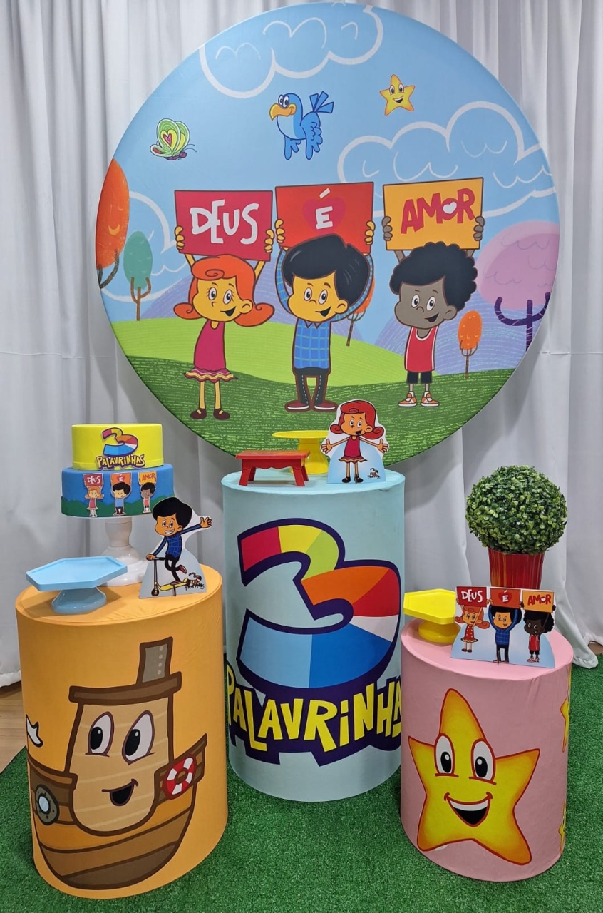 3 Palavrinhas - Prata - Decorações Ale Ramos