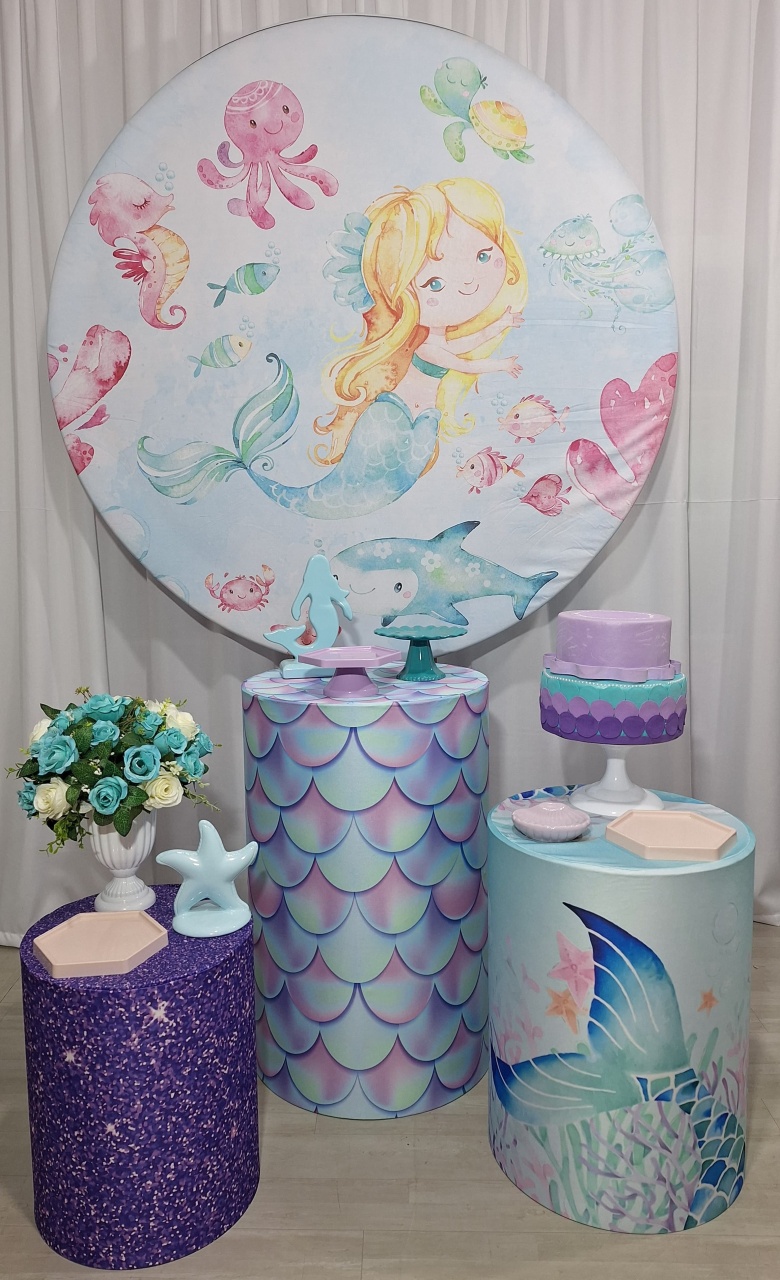 Sereia - Prata - Decorações Ale Ramos