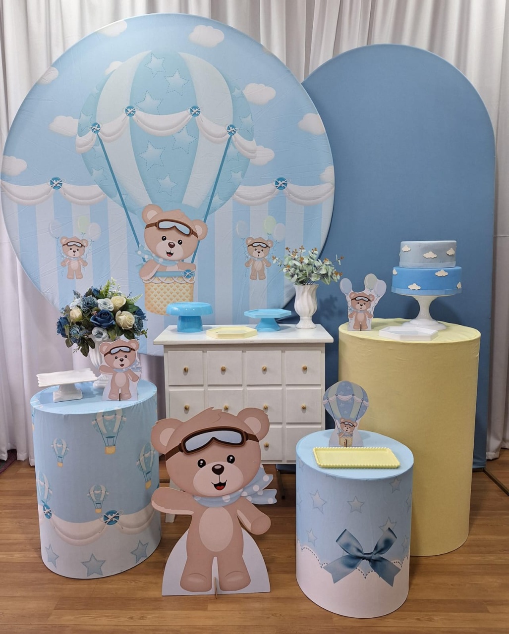 Ursinho Baloeiro - Diamante - Decorações Ale Ramos