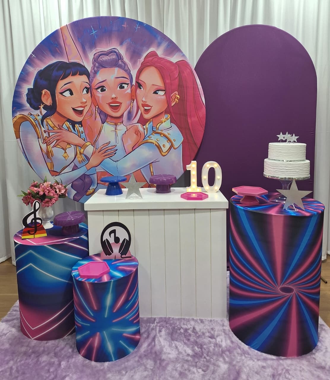 Guerreiras K Pop - Diamante - Decorações Ale Ramos