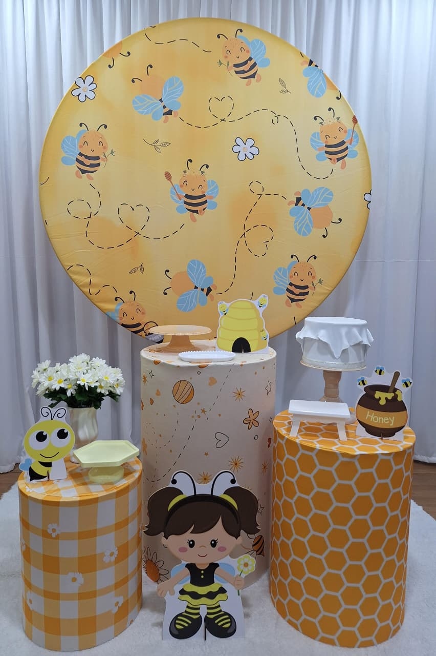 Kit Abelha Prata - Decorações Ale Ramos