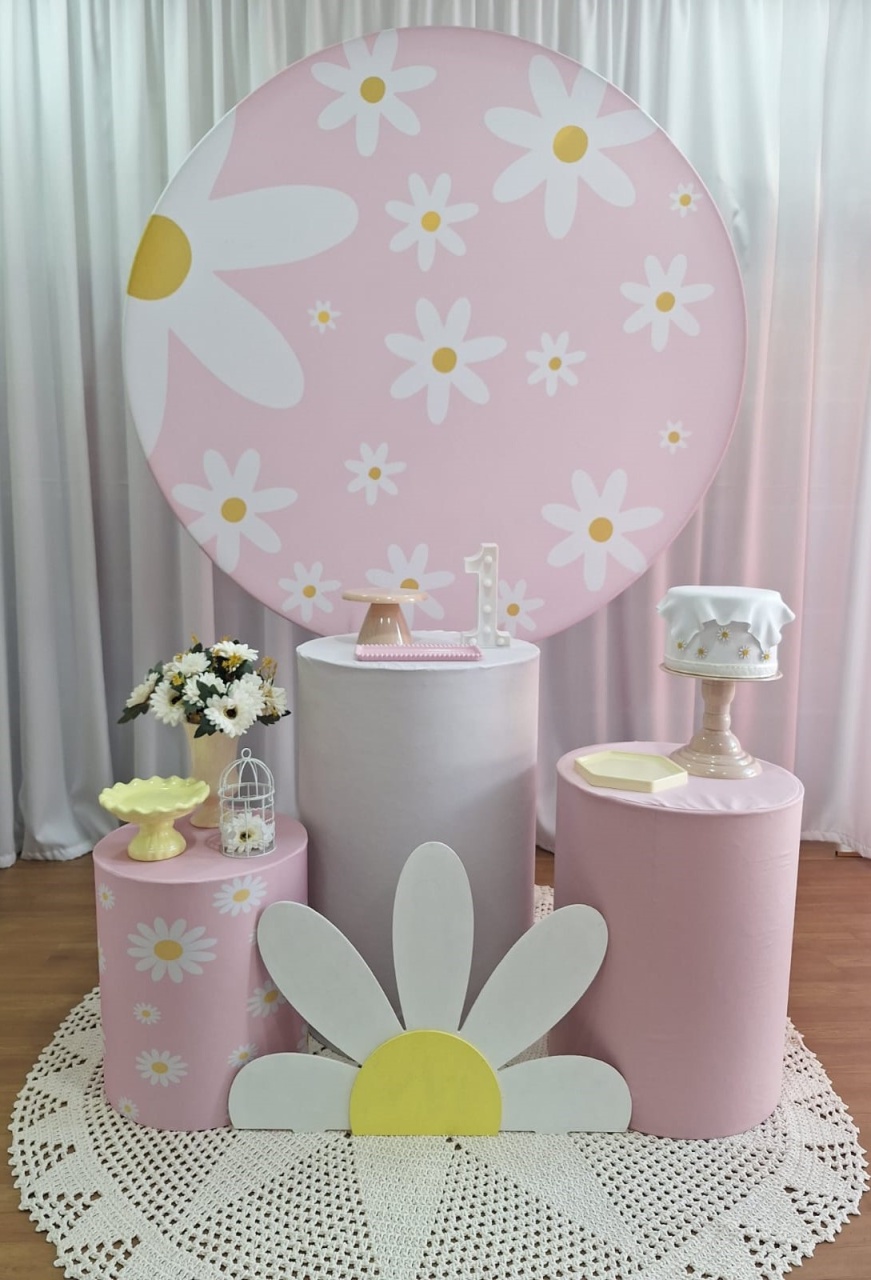Margarida - Prata - Decorações Ale Ramos