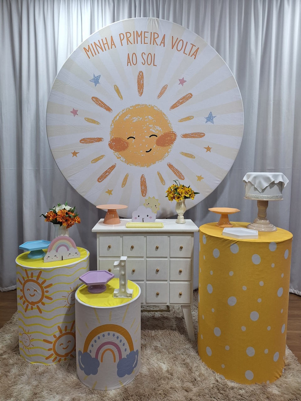 Primeira Volta Ao Sol - Ouro 1 - Decorações Ale Ramos