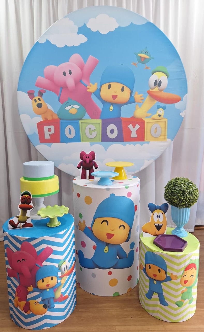 Pocoyo - Prata - Decorações Ale Ramos