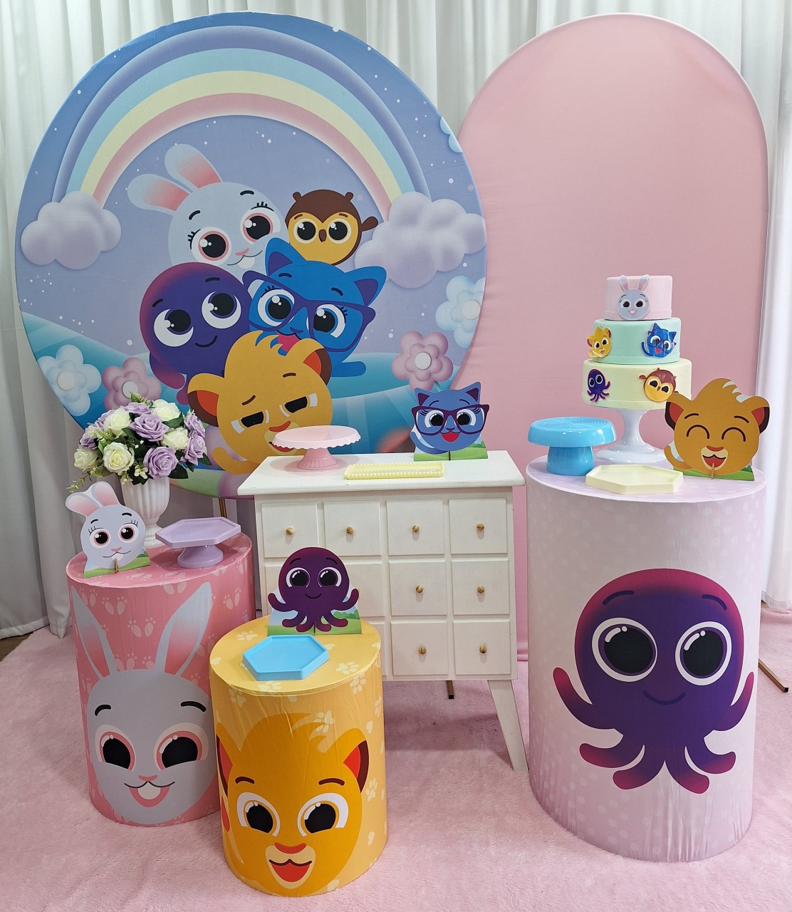 Bolofofos Lilas - Diamante - Decorações Ale Ramos