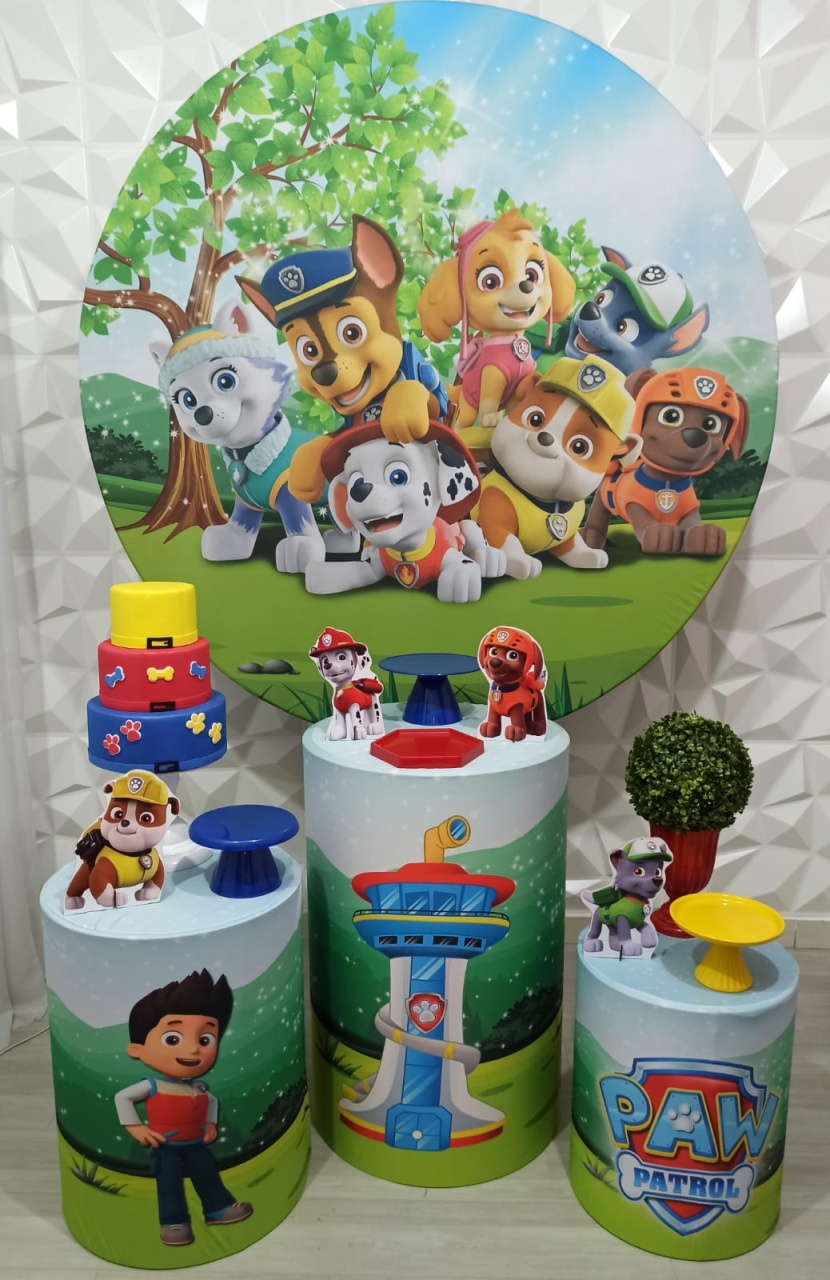 Patrulha Canina - Prata - Decorações Ale Ramos