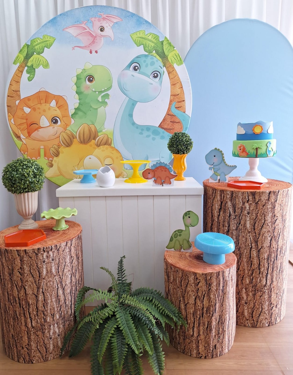 Dino Baby - Diamante - Decorações Ale Ramos