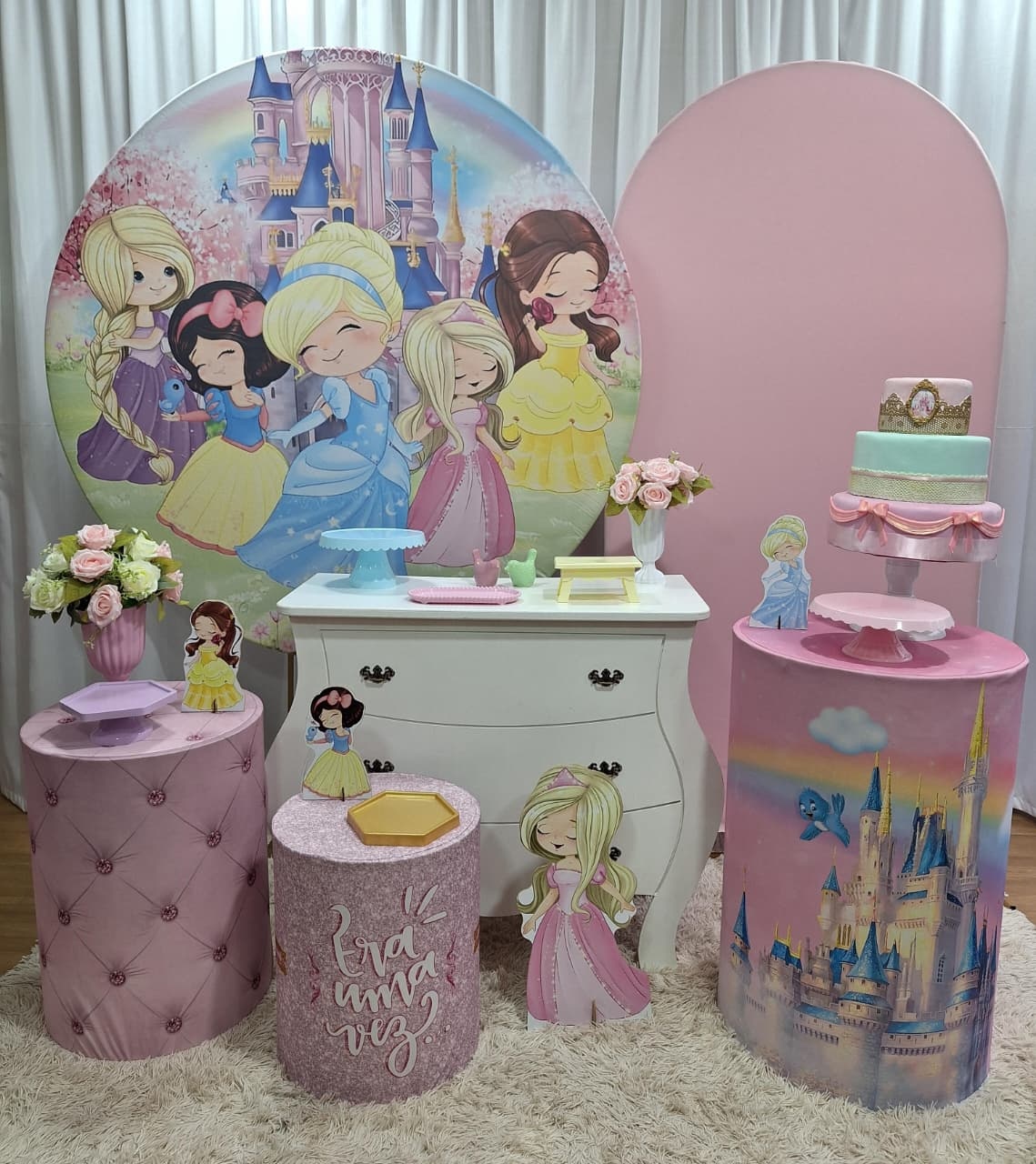 Princesas Cute - Diamante - Decorações Ale Ramos