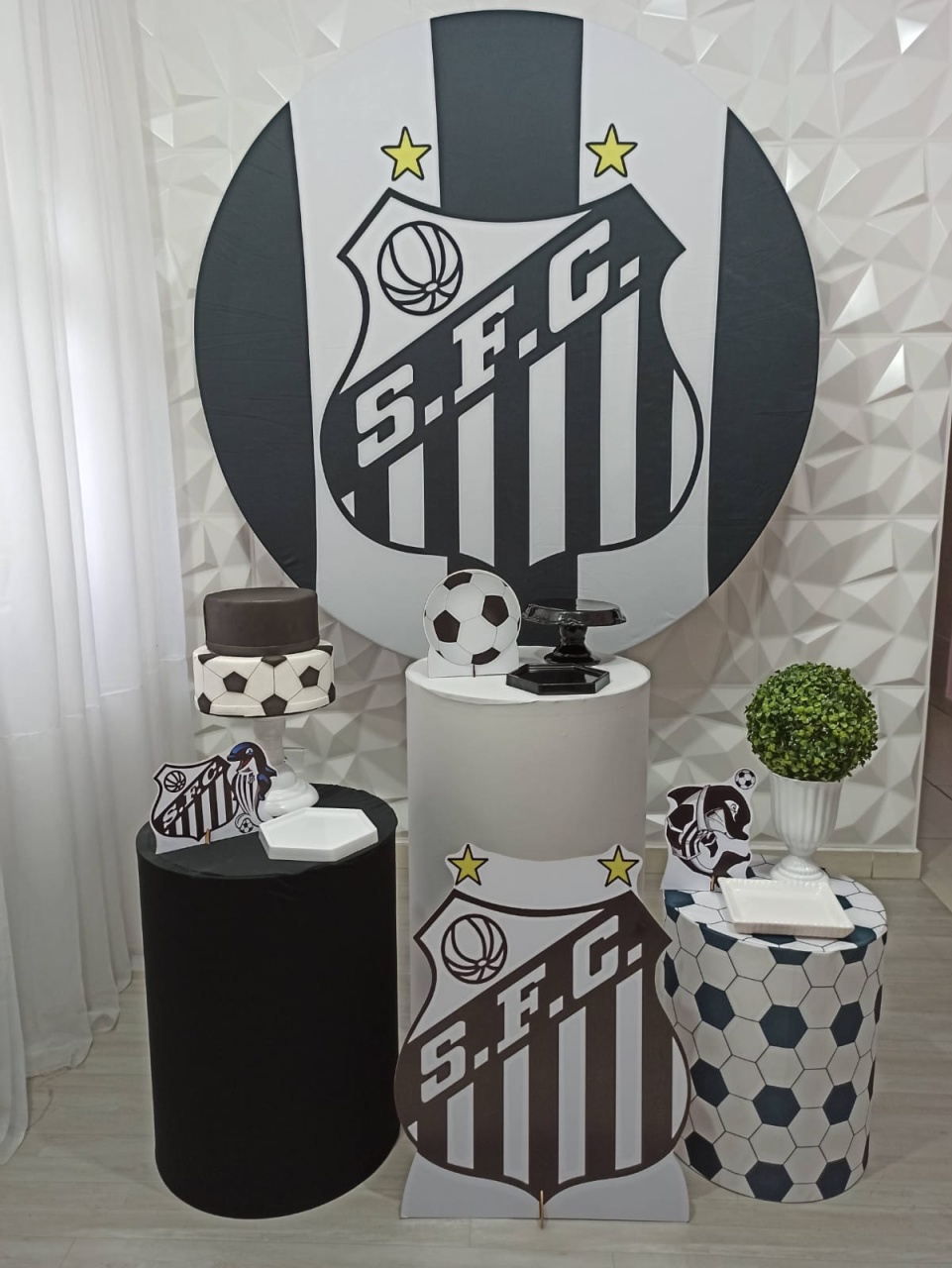 Santos - Prata - Decorações Ale Ramos
