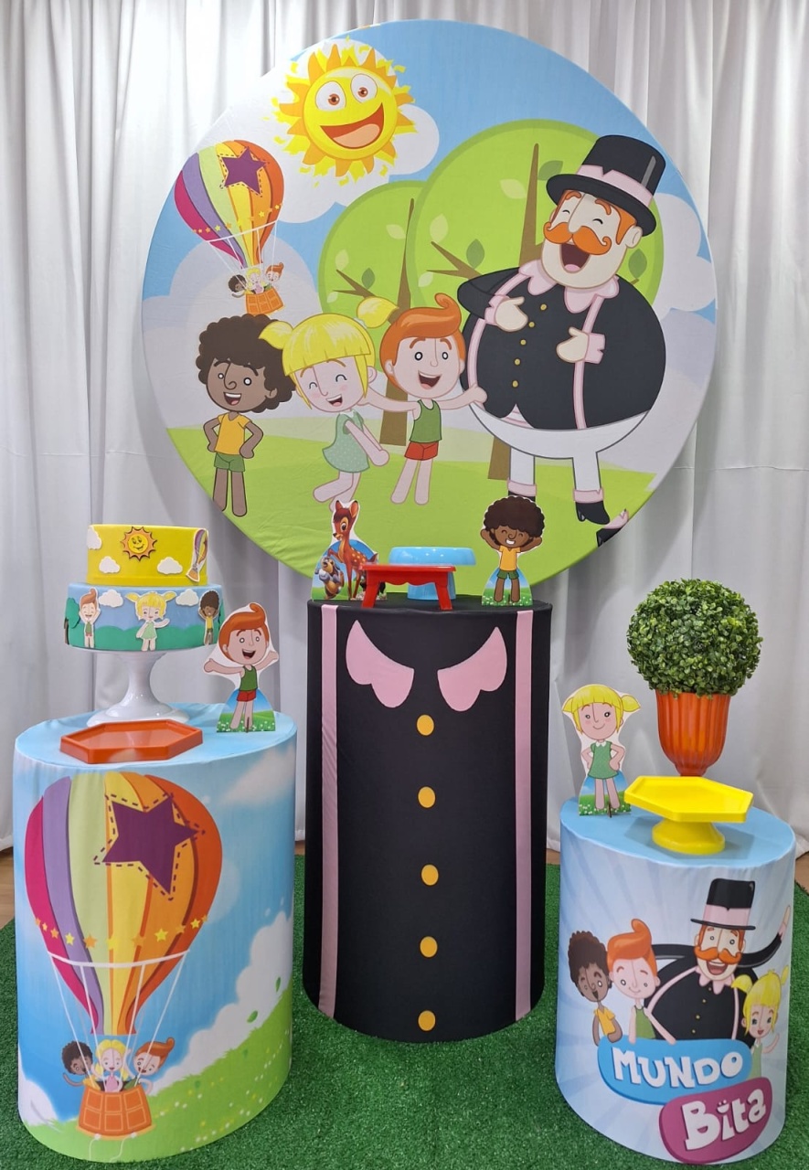 Mundo Bita - Prata - Decorações Ale Ramos