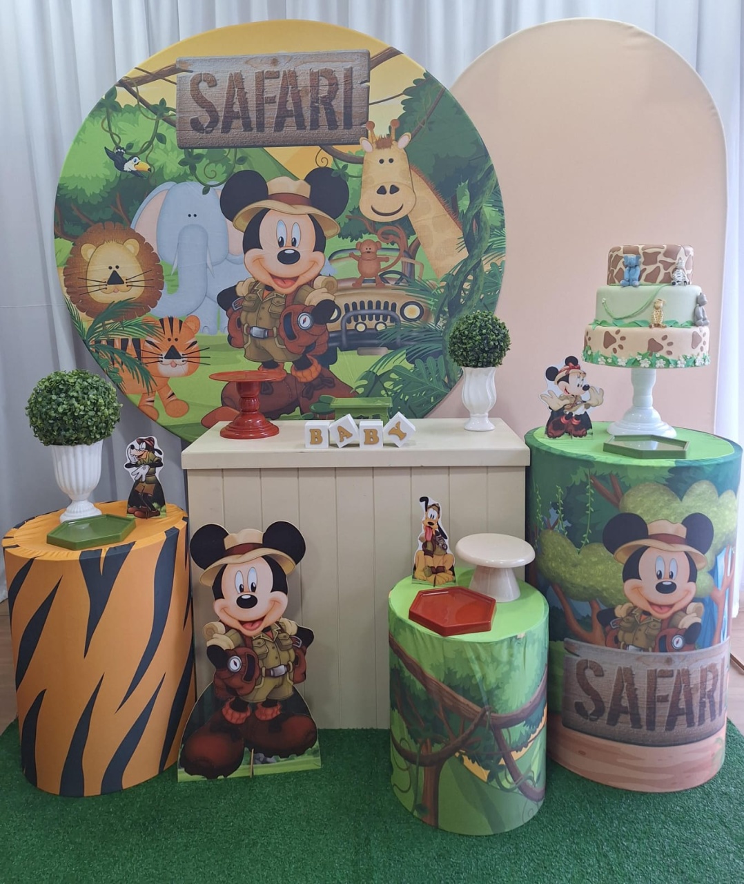 Mickey Safari - Diamante - Decorações Ale Ramos