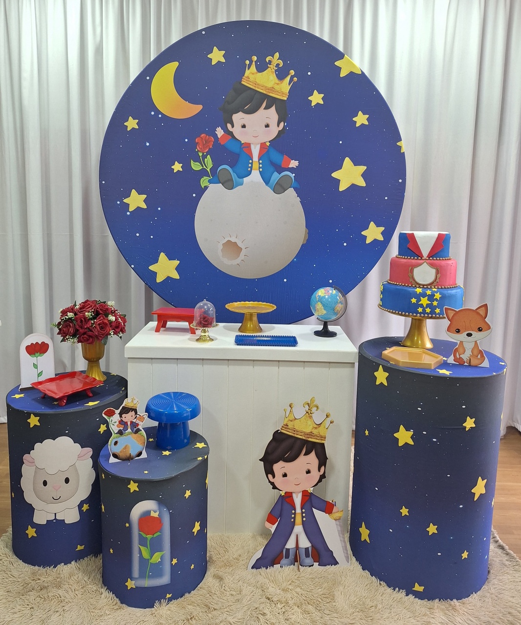 Pequeno Príncipe - Ouro - Decorações Ale Ramos