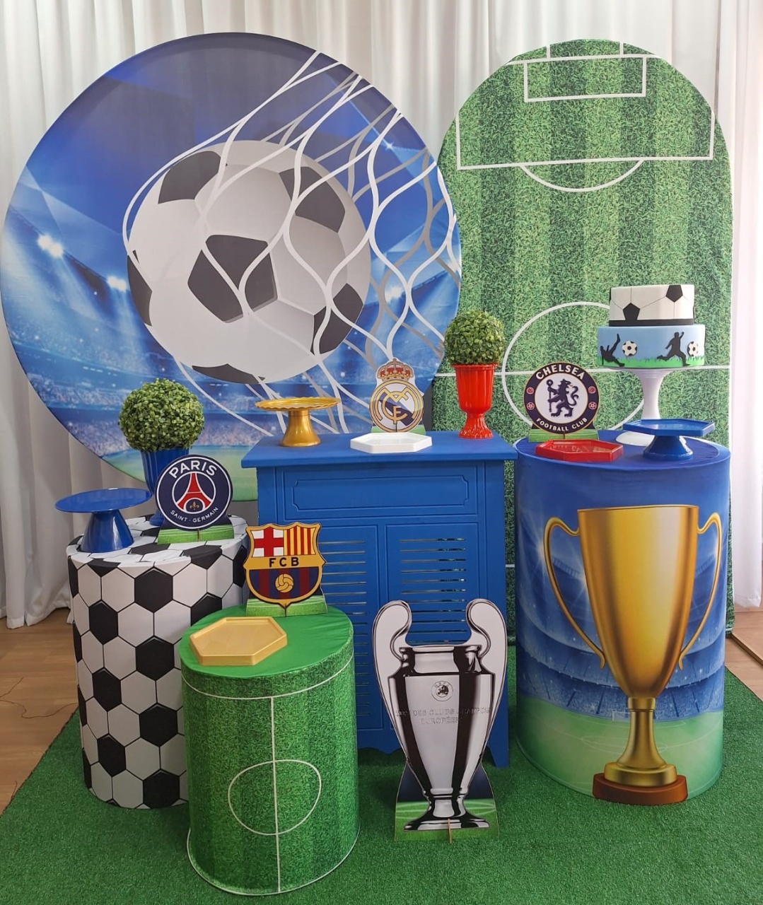 Champions/Futebol - Diamante - Decorações Ale Ramos