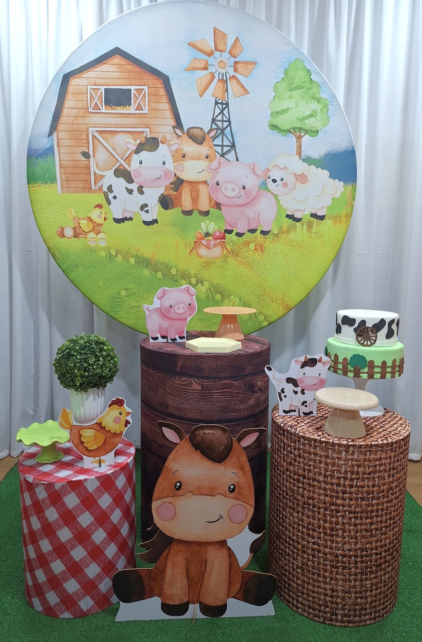Fazendinha - Prata - Decorações Ale Ramos