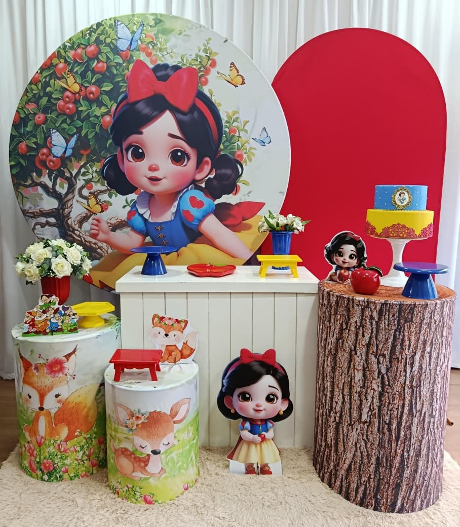 Branca de Neve Cute - Diamante - Decorações Ale Ramos