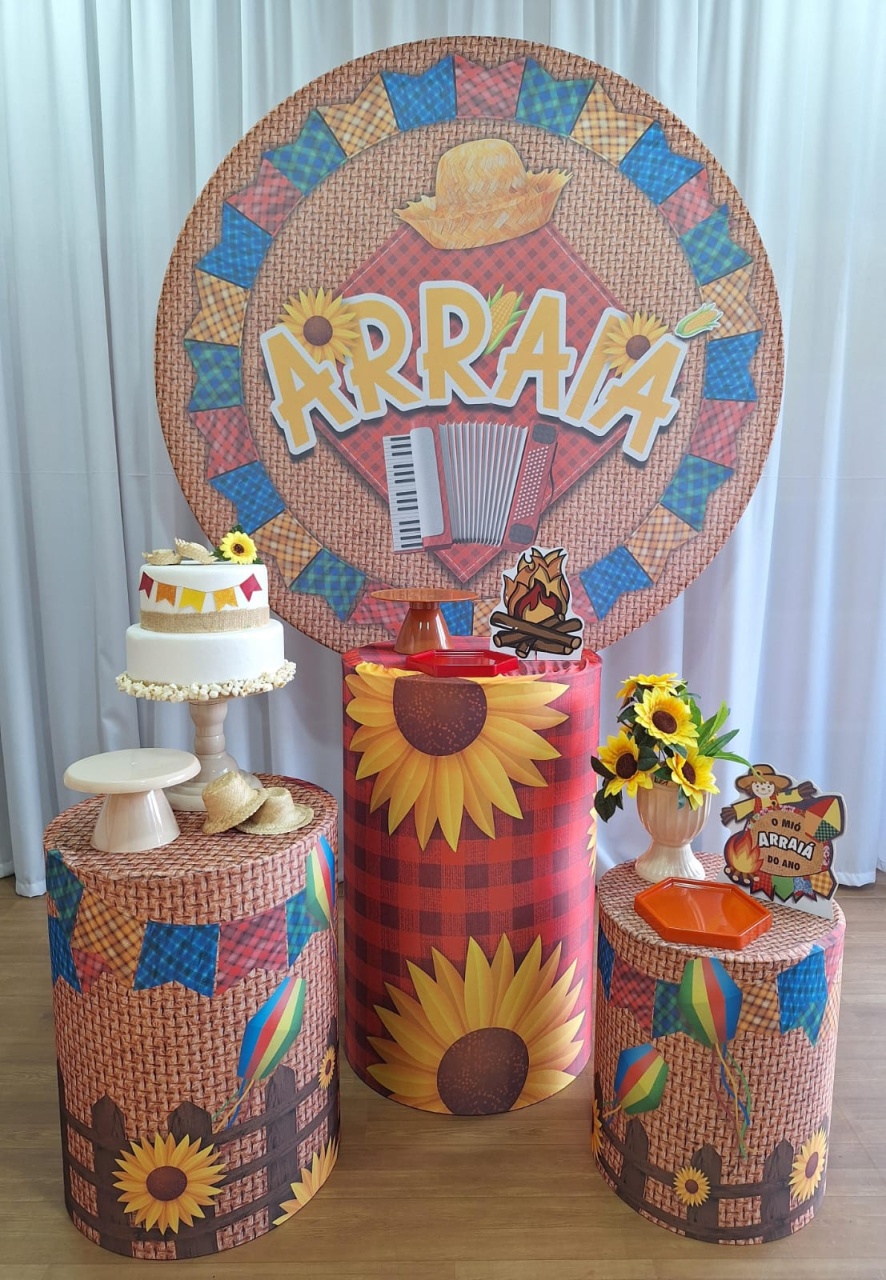 Festa Junina Arraiá - Prata - Decorações Ale Ramos