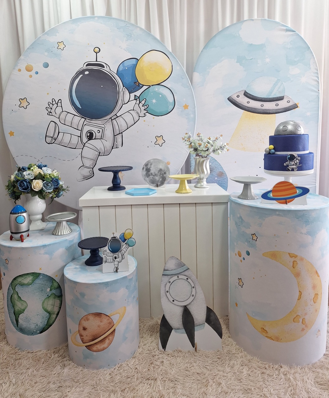Kit Astronauta Diamante - Decorações Ale Ramos