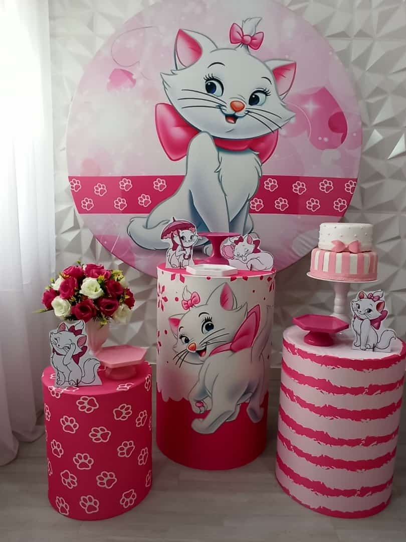 Gata Marie - Prata - Decorações Ale Ramos