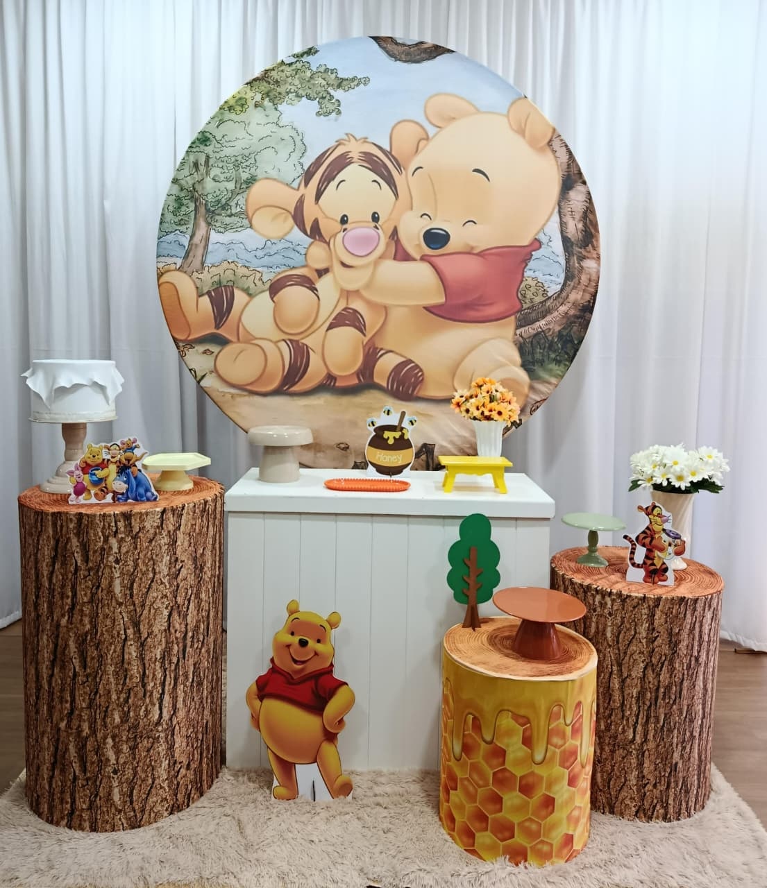Ursinho Pooh - Ouro - Decorações Ale Ramos