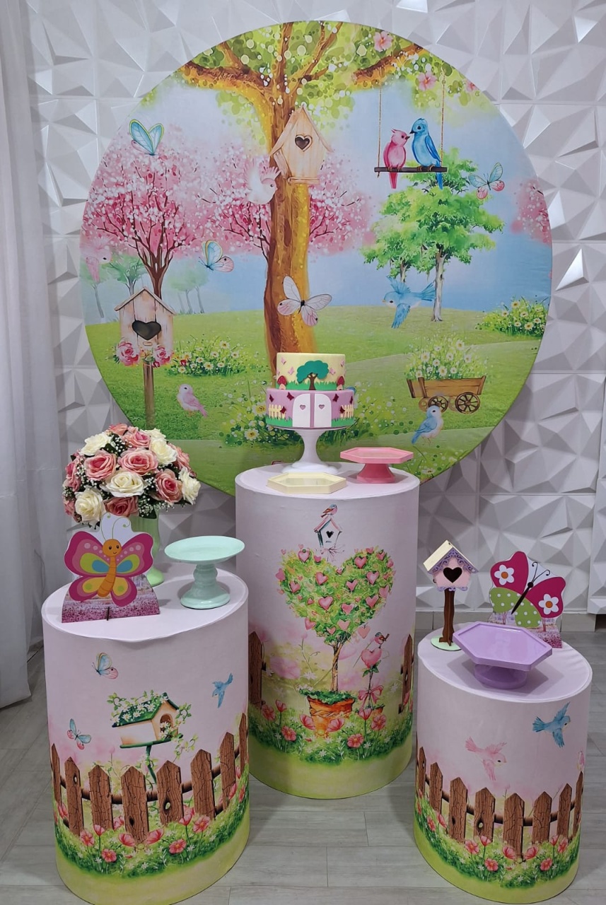 Jardim Encantado - Prata - Decorações Ale Ramos