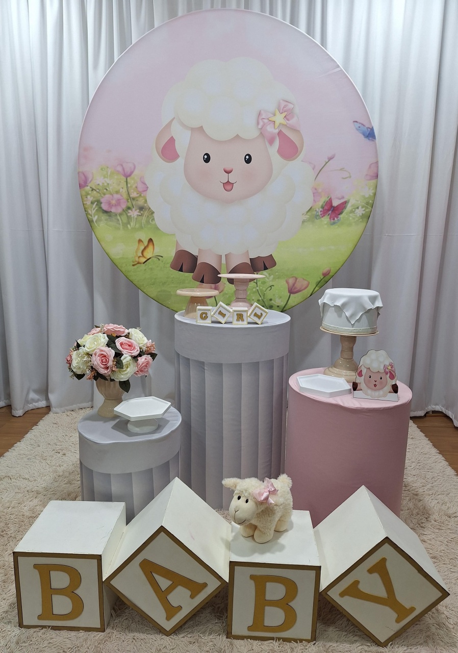 Ovelha Rosa - Prata - Decorações Ale Ramos