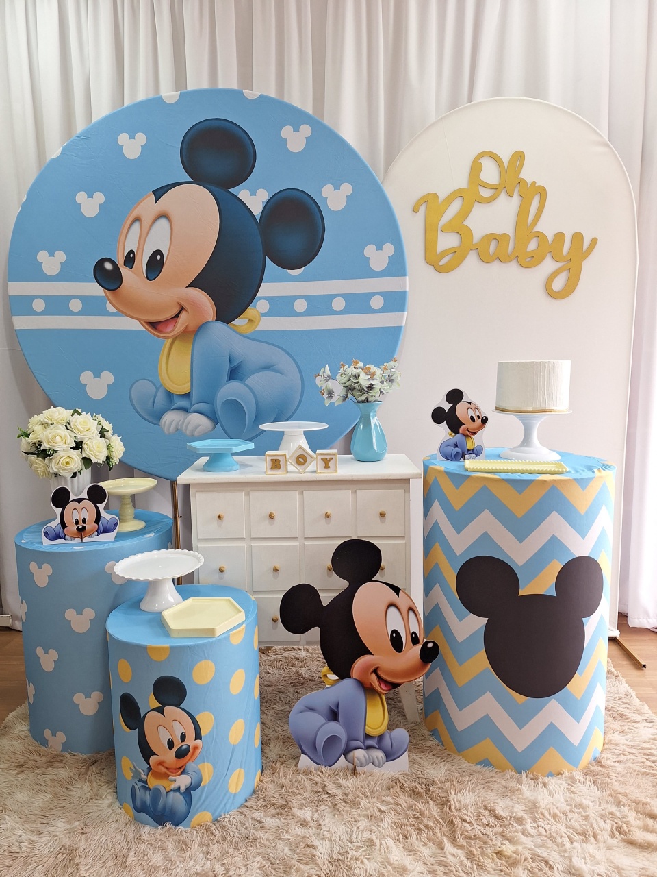 Michey Baby - Diamante - Decorações Ale Ramos