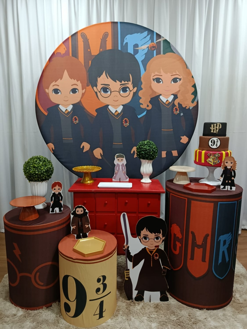 Harry Potter Cute - Ouro - Decorações Ale Ramos