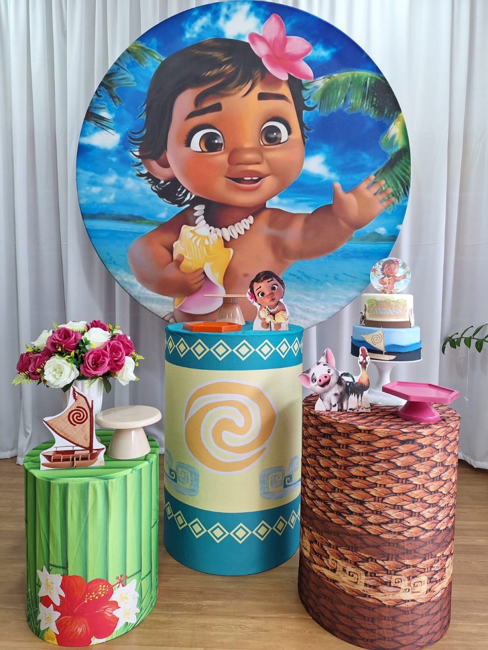 Moana Baby - Prata - Decorações Ale Ramos