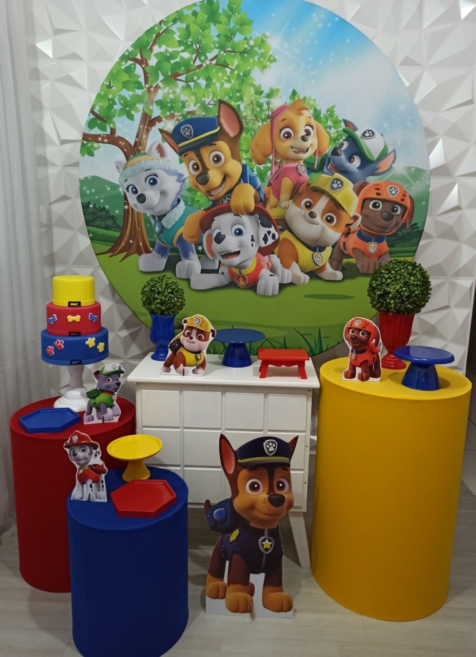 Patrulha Canina - Ouro 1 - Decorações Ale Ramos