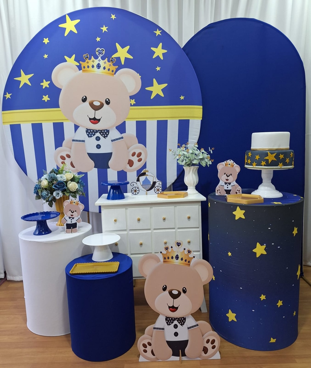 Ursinho Príncipe - Diamante - Decorações Ale Ramos