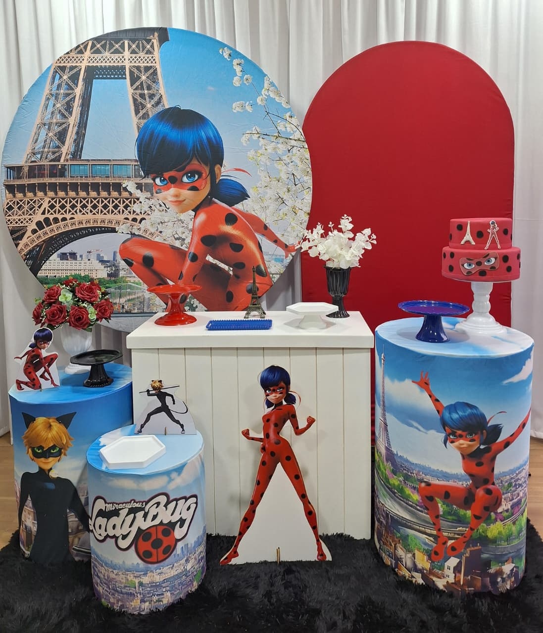 Ladybug - Diamante - Decorações Ale Ramos