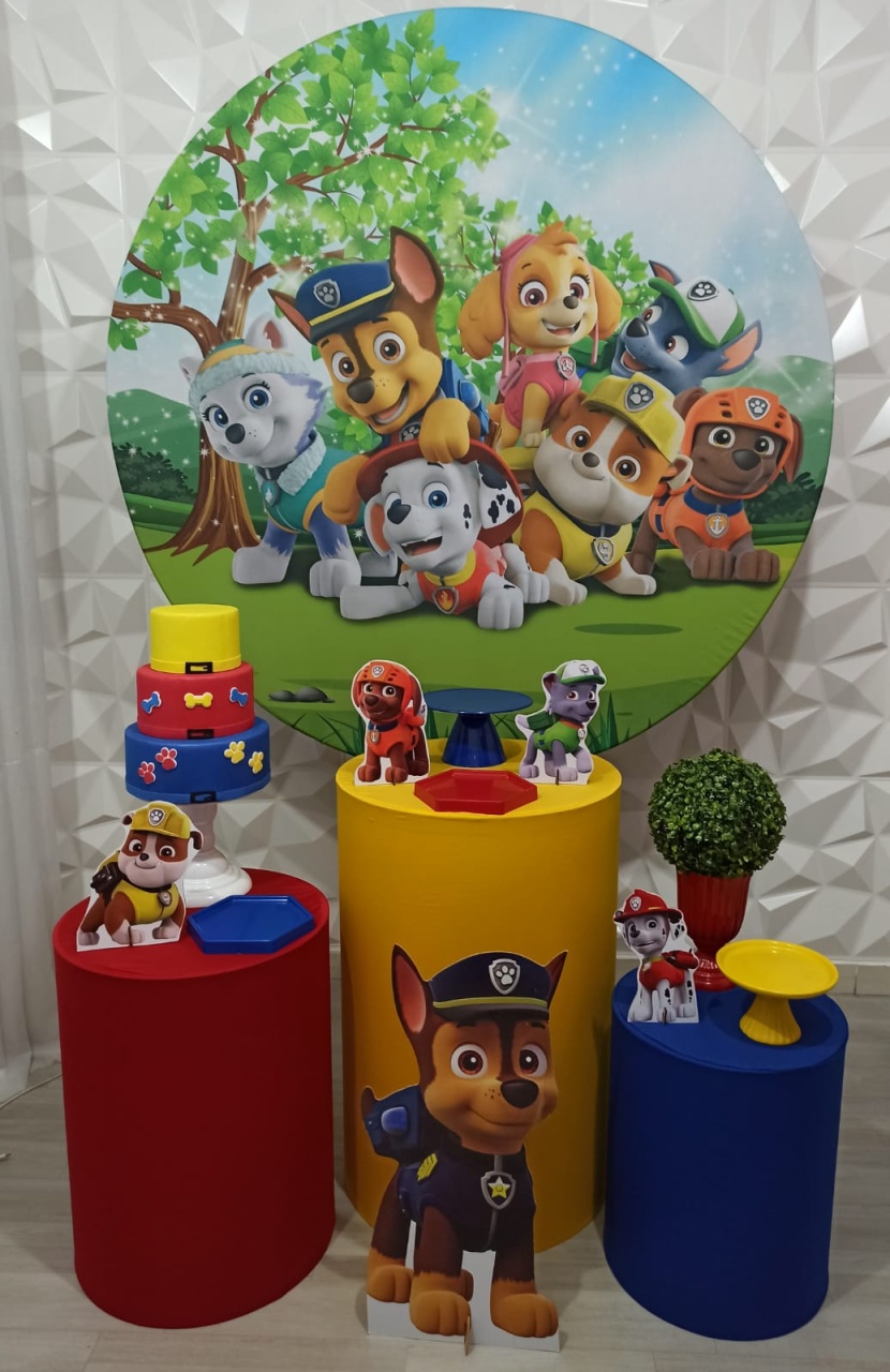 Patrulha Canina - Prata 1 - Decorações Ale Ramos