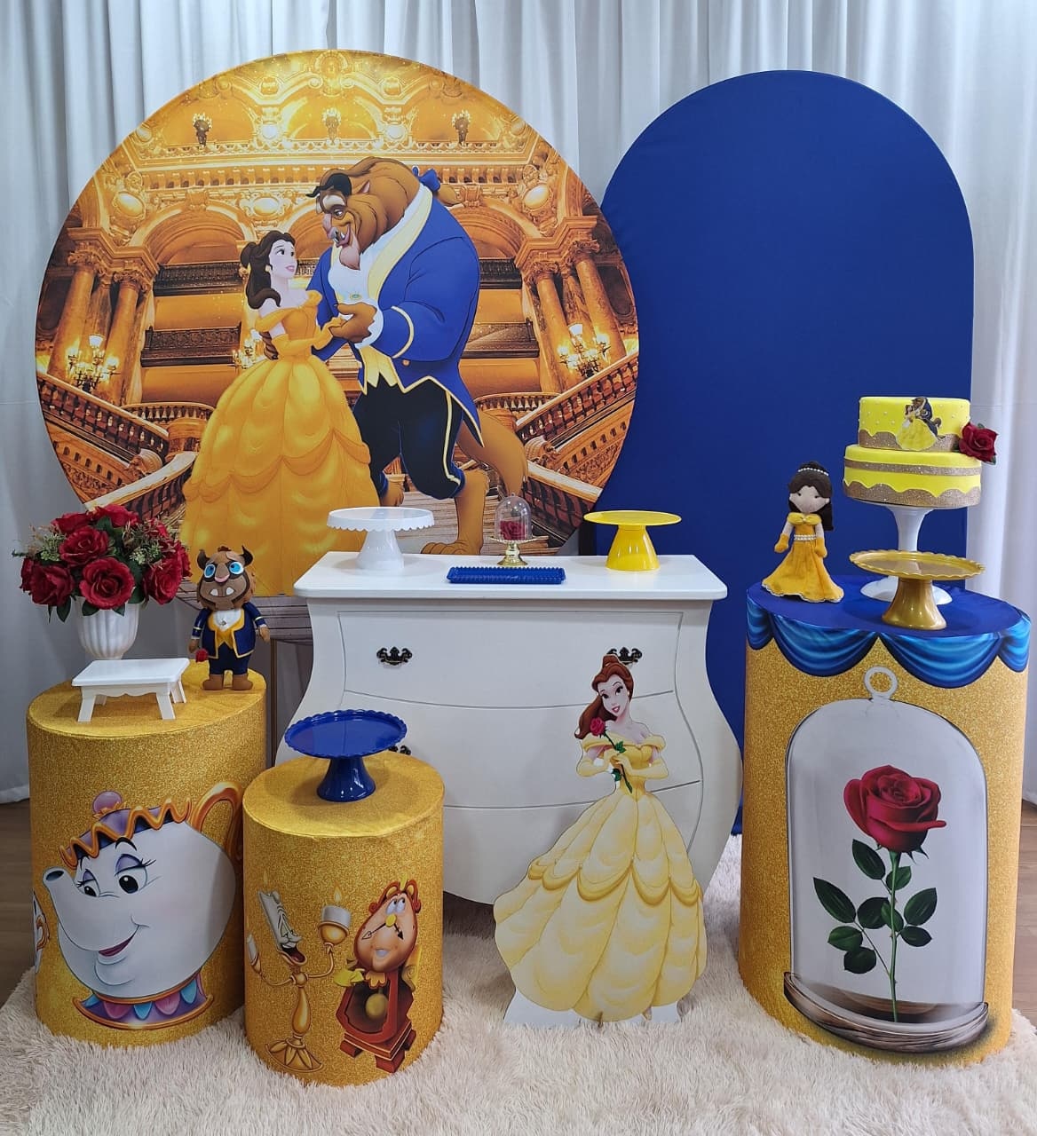 Bela E A Fera - Diamante - Decorações Ale Ramos