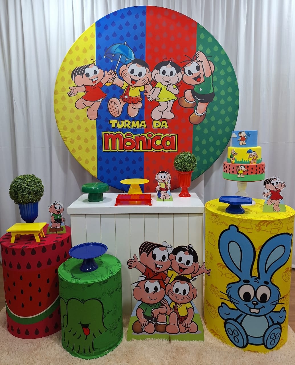 Turma da Monica - Ouro - Decorações Ale Ramos