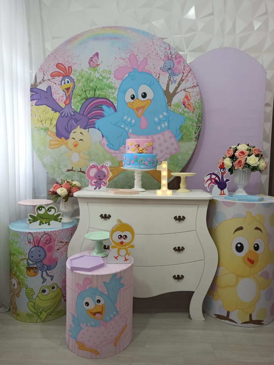 Galinha Pintadinha Candy - Diamante - Decorações Ale Ramos