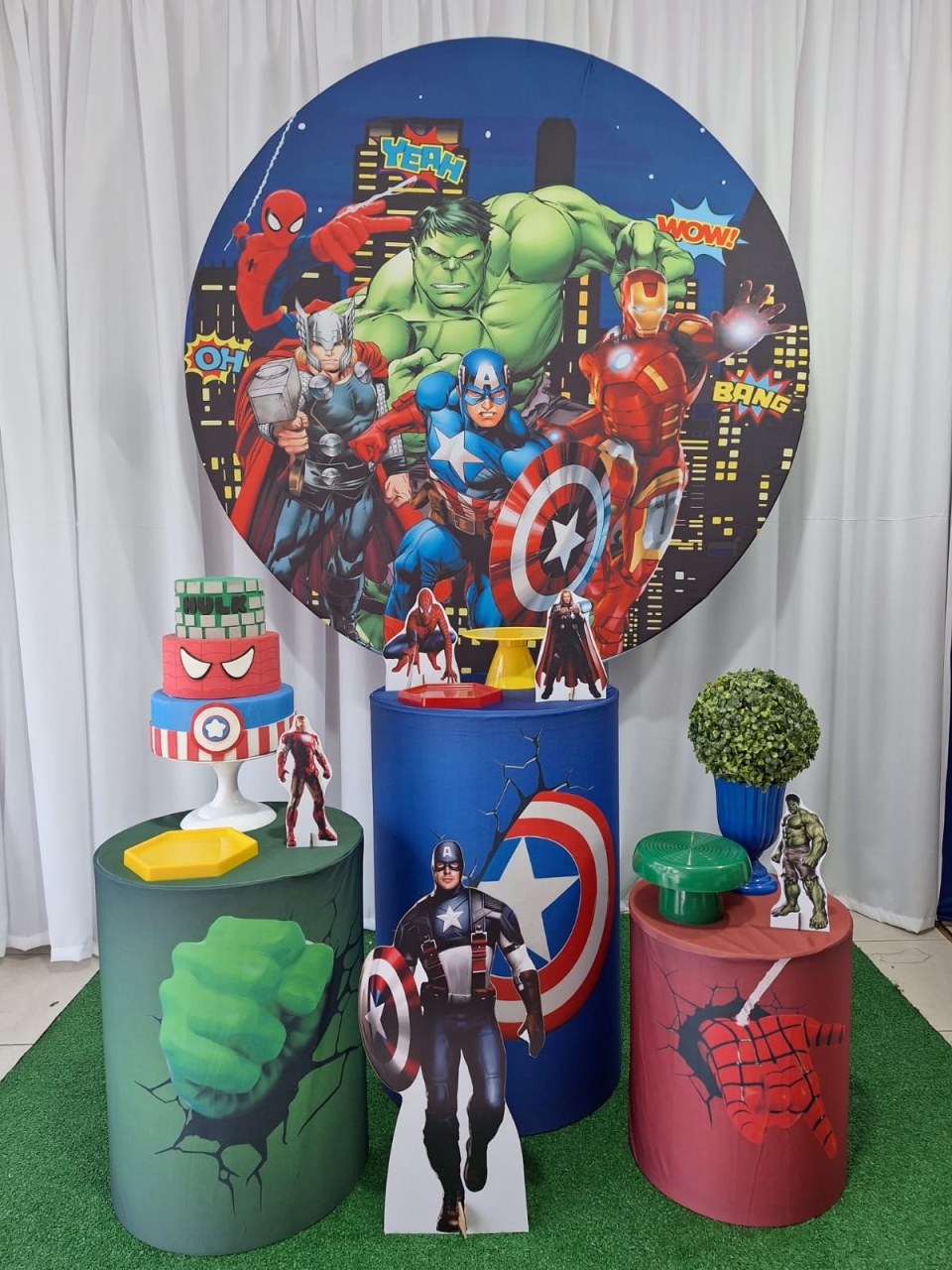 Vingadores - Prata - Decorações Ale Ramos