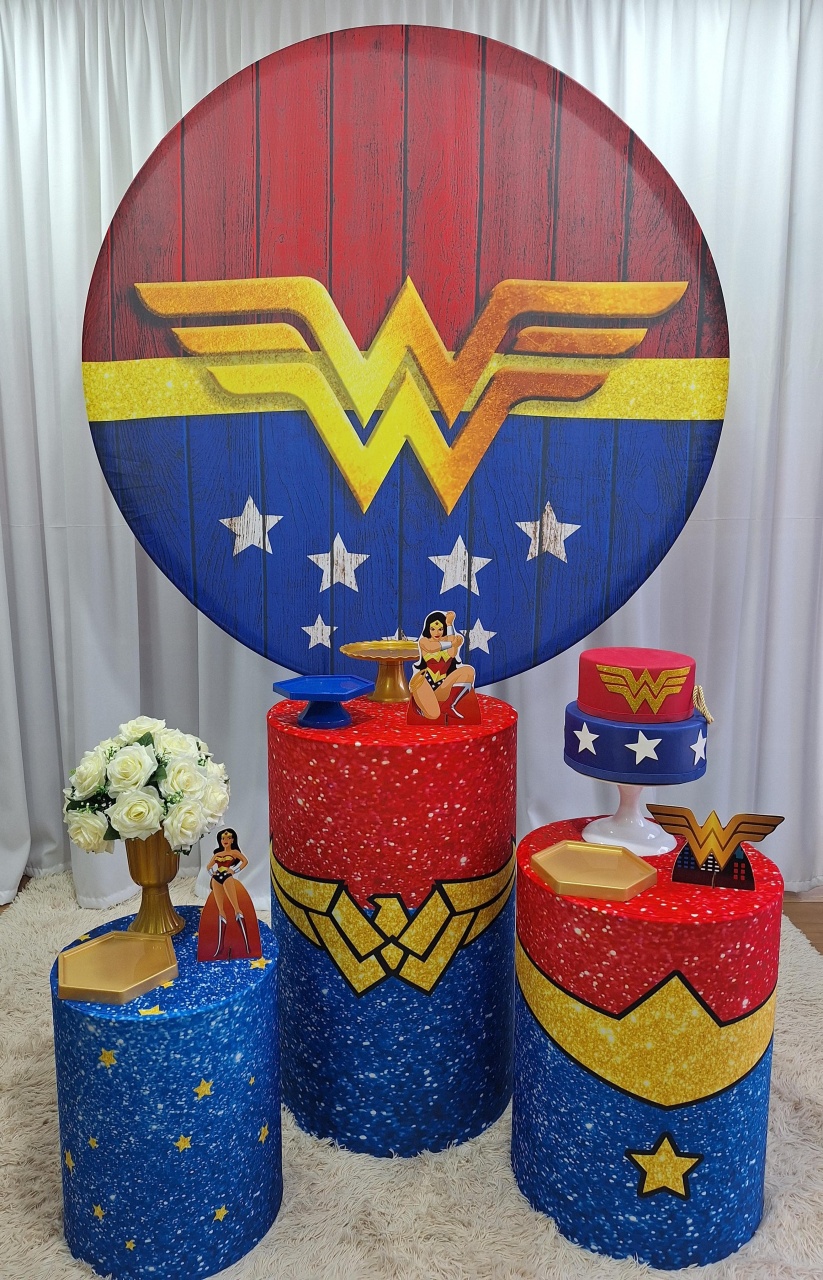 Mulher Maravilha - Prata - Decorações Ale Ramos