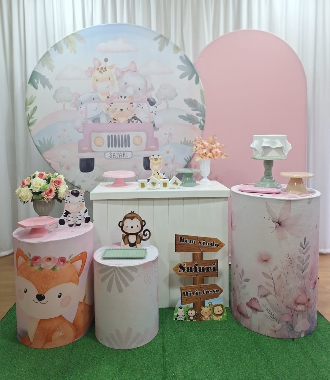 Safari Menina - Diamante - Decorações Ale Ramos