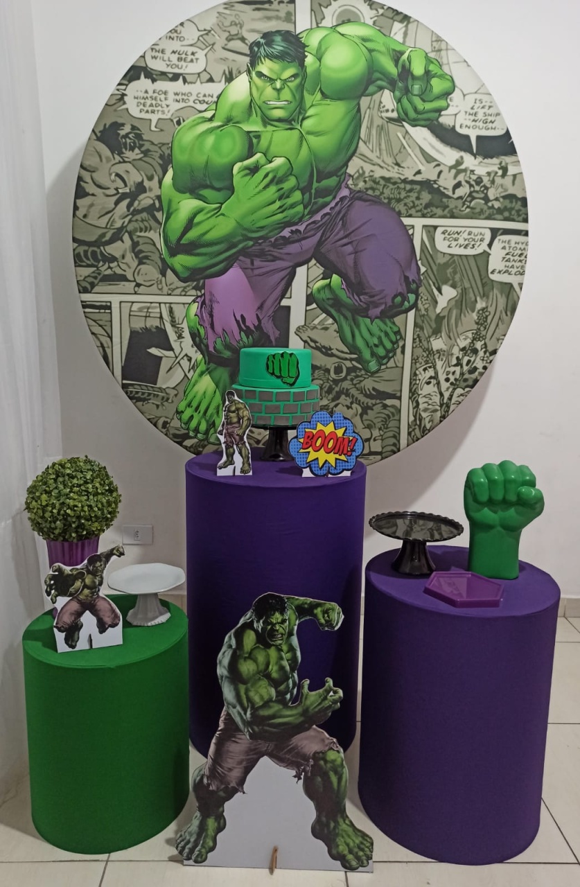 Hulk - Prata - Decorações Ale Ramos